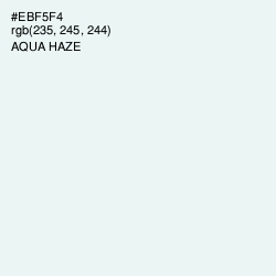 #EBF5F4 - Aqua Haze Color Image